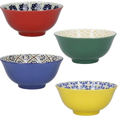 Kitchen Craft Sada 4 keramických misek 15 cm