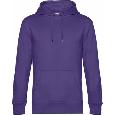 B&C KING Hooded_° radiant purple mikina s kapucí