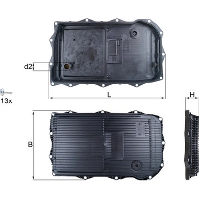 Olejová vaňa automatickej prevodovky MAHLE ORIGINAL HX 184KIT (HX184KIT)