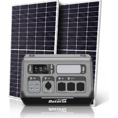 BATERIA solární sestava 455 Wp 2048 Wh 2200 W BAT-HESS-2MG-FVE počet solárních panelů 2