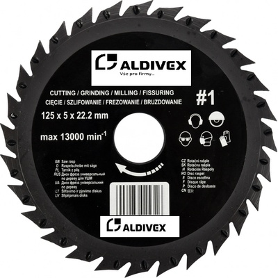 Rašple pilková do úhlové brusky 125 mm