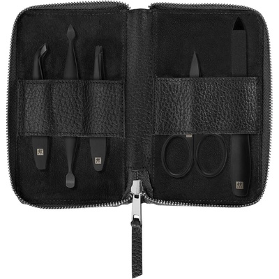 Zwilling BT Premium Black Pánska kožená manikúra č.97002 čierna