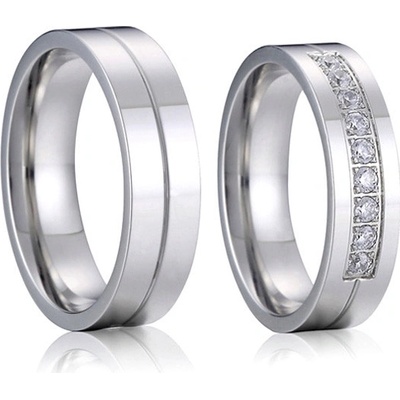Steel Wedding Snubní prsteny chirurgická ocel SPPL018 – Hledejceny.cz