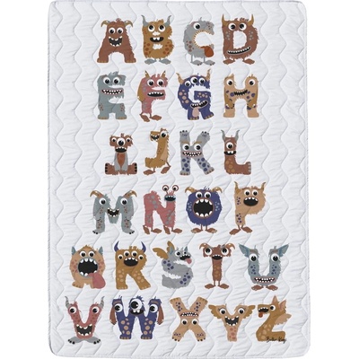 Butter Kings Monster Alphabet deka barevná/bílá 140x200