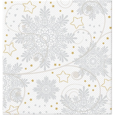 PAW Obrúsky TaT 38x40cm Snowflakes silver