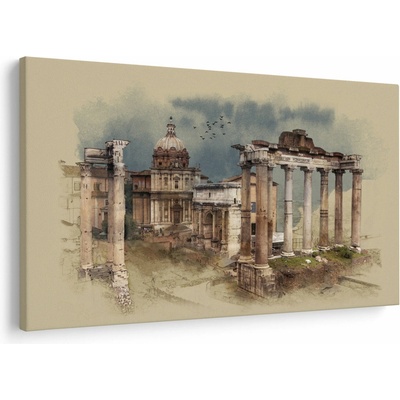 Obraz - Forum Romanum, Rím, Taliansko, jednodielne 90x60 cm