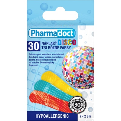Pharmadoct DISCO Náplasť farebná 7×2 cm | 30 ks