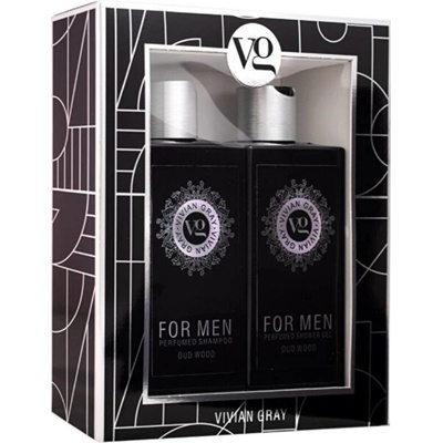 Vivian Gray For Men Oud Wood šampon + SG 2 x 350 ml – Hledejceny.cz