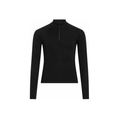Icebreaker Merino 260 Oasis LS Half Zip Kids černá