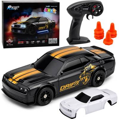 LEAN Toys RC driftovací auto 1:43 RTR 4WD černá