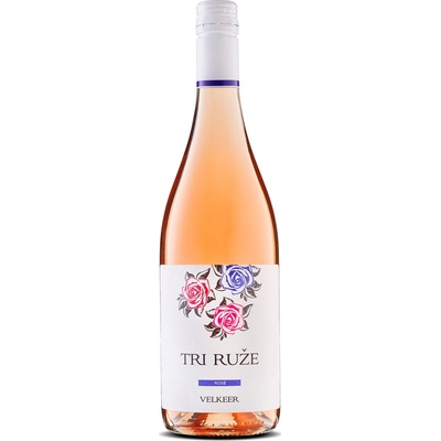 Velkeer Tri Růže Rosé 12% 0,75 l (čistá fľaša)