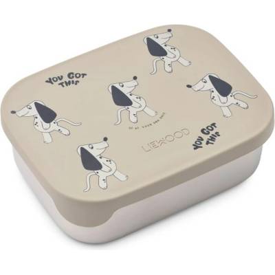 Liewood box na desiatu Arthur Dakota Dog/Mist 900 ml
