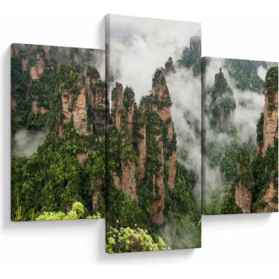 Obraz - Zhangjiajie National Park, Čína, třídílný 90x60 cm