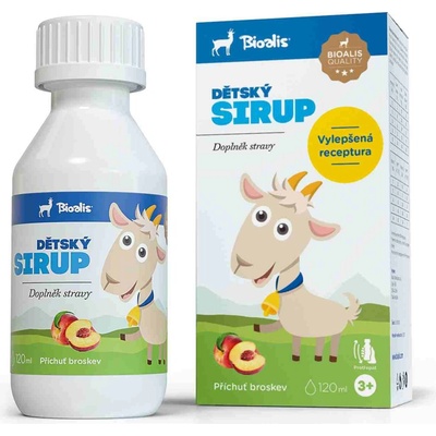 Bioalis Detsky Sirup s kozim kolostrom 120 ml