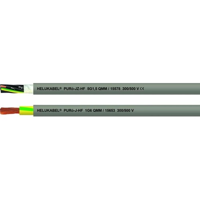 Helu 15557-500 vedenie ťažnej reťaze PURö-JZ-HF 3 G 1 mm² sivá 500 m