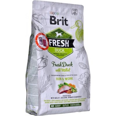 Brit Dog Fresh Duck & Millet Active Run & Work 2,5 kg