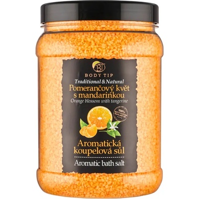 Vivaco Body Tip Pomerančový květ s mandarinkou sůl do koupele 1500 g – Hledejceny.cz