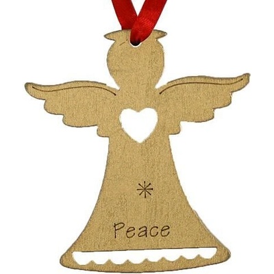 MagicHome OzdobaXO195C Anjel PEACE zlatý bal. 5 ks