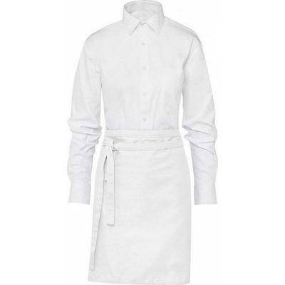 SG Accessories - BISTRO Krátká číšnická zástěra Brussels s pevným páskem 78 x 52 cm Bílá