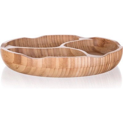 Banquet Servírovacia miska BRILLANTE Bamboo 25x4 cm