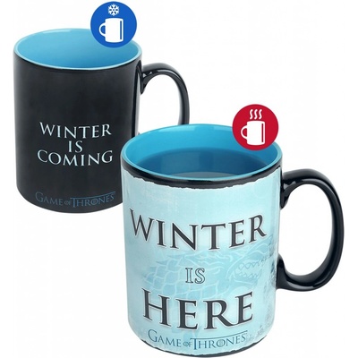Hrnek Game of Thrones - Zima je tady měnící se 460 ml
