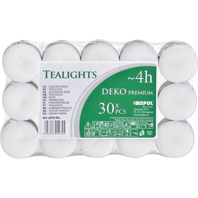 Bispol Čajové 4-hodinové svíčky 30 x 10 g