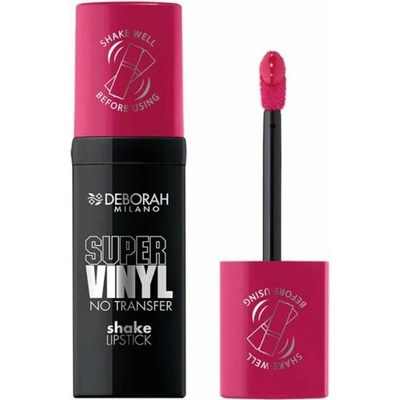 Deborah Milano dloutrvající tekutá rtěnka Super Vinyl, 03 Cherry Pink 4,4 g