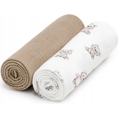 T-TOMI BIO Muslin Diapers látkové Bee 65 x 65 cm 2 ks