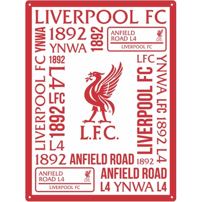 Fan-shop Plechová cedule LIVERPOOL FC Montage