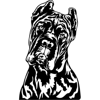 Vsepropejska Cane corso 3 dřevěná dekorace na zeď Rozměr (cm): 38 x 34
