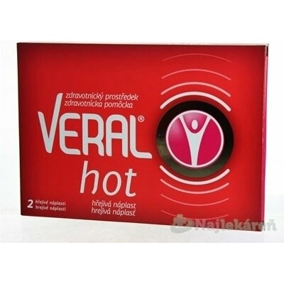 VERAL HOT hřejivá náplast na bolest 2 ks