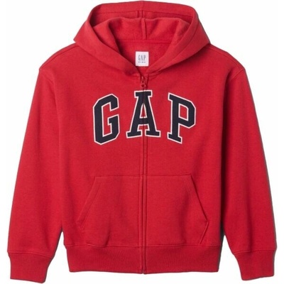 GAP V-FRCH Heritage Logo chlapecká mikina červená
