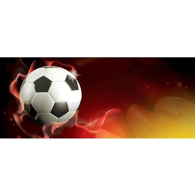Preinterier Fototapeta - PA4297 3D futbalová lopta vlies - 250cm x 104cm