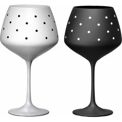 Crystalex Sklenice na víno Giselle Lovely dots 2 x 580 ml