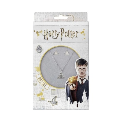 Harry Potter set Náhrdelník a náušnice - Relikvie smrti