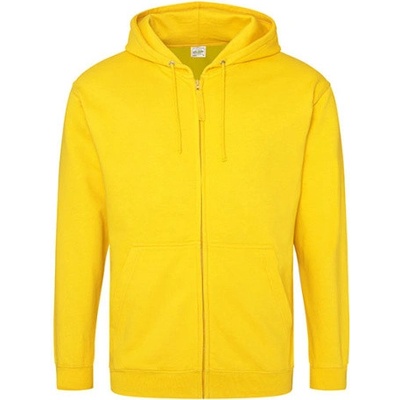Just Hoods pánska mikina na zips JH050 Sun Yellow