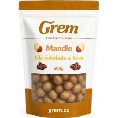 Mandle v kávě s bílou čokoládou 500 g