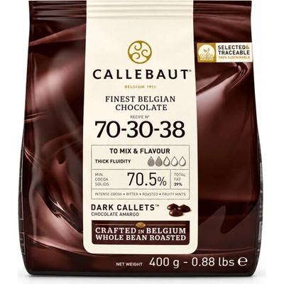 Callebaut Pravá hořká 70,5% 400 g
