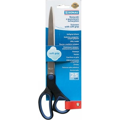 Nožnice DONAU Soft grip 25cm modré