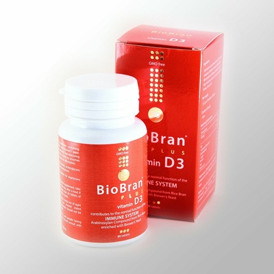 BioBran Plus Vitamín D3 90 ks
