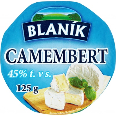 Blaník Camembert měkký zrající plnotučný sýr 45% 125g