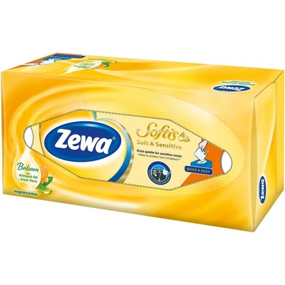 Zewa Softis Soft&Sensitiv papírové kapesníčky 4-vrstvé 80 ks – Hledejceny.cz