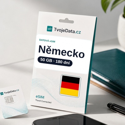 eSIM Německo 50 GB / 179 dní