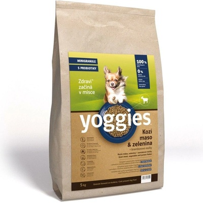 Yoggies s KOZÍM masem a br. vločkami lisované za studena s probiotiky MINIGRANULE Hypoalergenní 5 kg