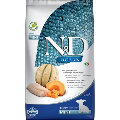 N&D Ocean Pumpkin Grain Free Puppy Mini Cod & Cantaloupe melon 2,5 kg
