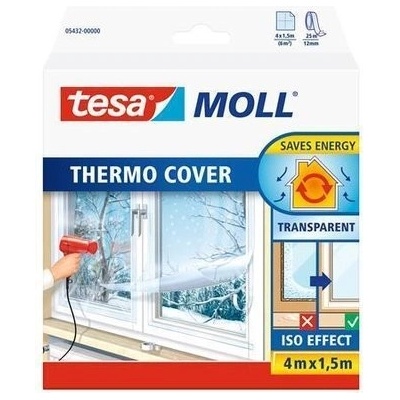tesamoll® Termoizolační fólie na okna, půhledná Rozměr: 4 m : 1,5 m