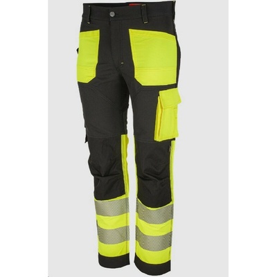 Bennon reflexní strečové kalhoty EREBOS class1 Hi-VIS černé