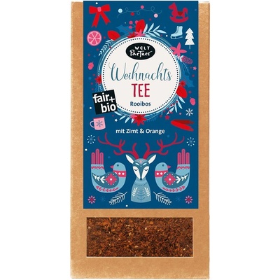 WeltPartner eG Bio Rooibos se skořicí a pomerančem sypaný vánoční edice 100 g