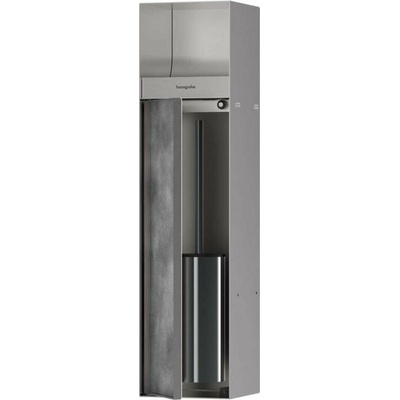 Držiak Hansgrohe XtraStoris Rock s dvierkami nerez 56062800