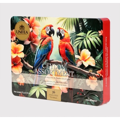 Savello Unitea Dárková plechová kazeta čaje Ceylon Assortment 36 ks